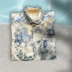 Tommy Bahama Jeans Island Crafted Long Sleeve Shirt Size Large 100% Cotton